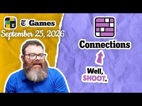 One away. | NYT Connections September 25, 2026