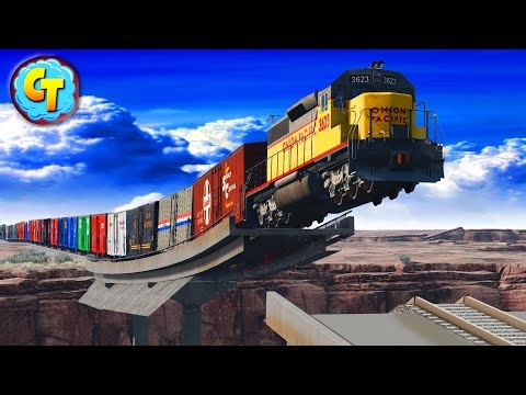 Overloaded Freight Trains High-Speed Accidents Derailments 😱 BEAMNG.Drive STREAM