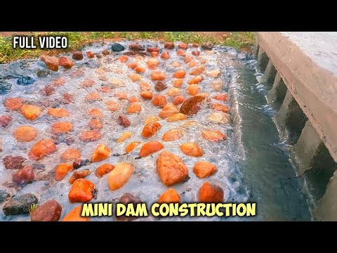Building a Realistic Mini Dam with Working Floodgates | DIY Hydroelectric Model Construction