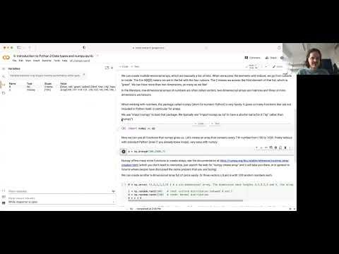 Python Basics 02: Arrays and Numpy