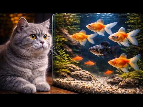 CAT TV AQUARIUM 🐱🐠 Colorful Fish That Will Keep Your Cat Watching for Hours!