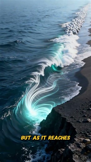 How Tsunamis Become Giant Waves #ai #education #tsunami #howitworks #volcano #crack #animation
