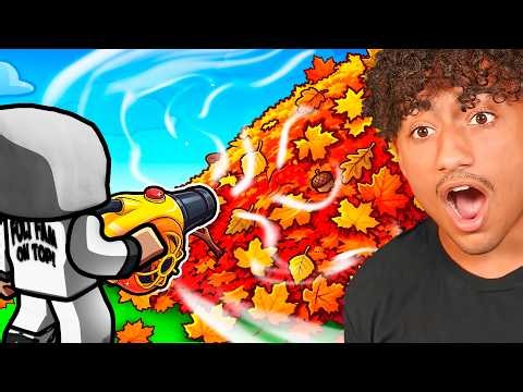 Forced to Rake TRILLIONS of LEAVES in Roblox!