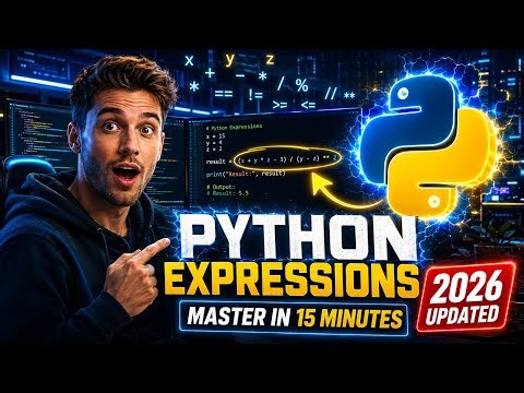 Python Expressions Explained for Beginners | Literals, Variables, Operators | Full Python Tutorial