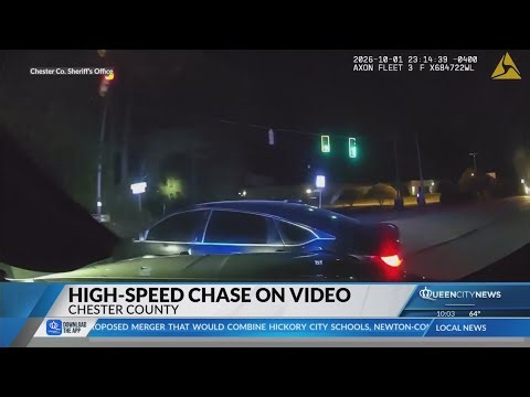 VIDEO: South Carolina high-speed chase with gun pointed at deputies