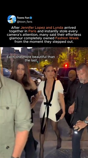 jennifer lopez arriving in paris alongside lynda