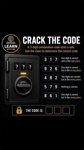 Crack the Code #puzzle #brainteaser #learnwithme #chill #education