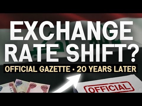 Iraqi Dinar Update: Official Gazette Signals Exchange Rate Shift After 20 Years || Iraqi Dinar