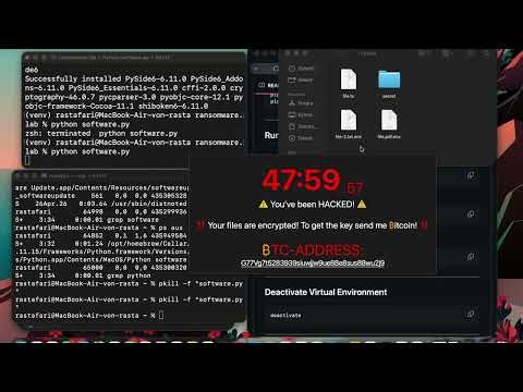 Python Malware Lab on macOS & Linux | Educational Security Research