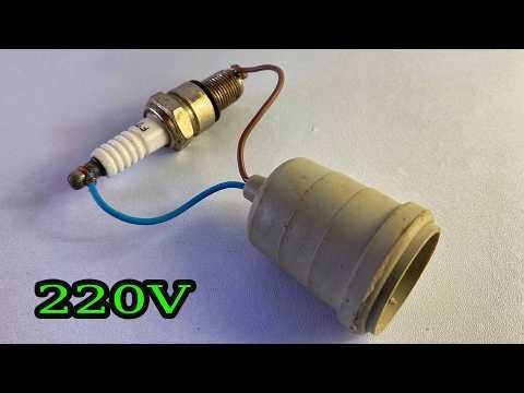 New Create 220v free energy generator self running from spark plug 100%