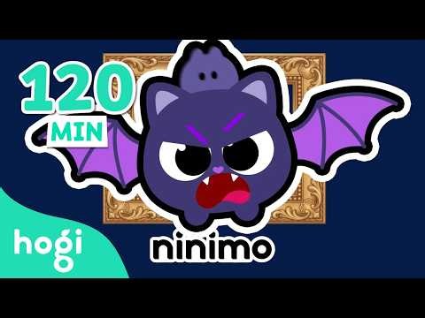 Boo! Sing Along with Spooky Ninimo🧟 | Halloween Songs | Monsters in the Dark | Hogi Pinkfong