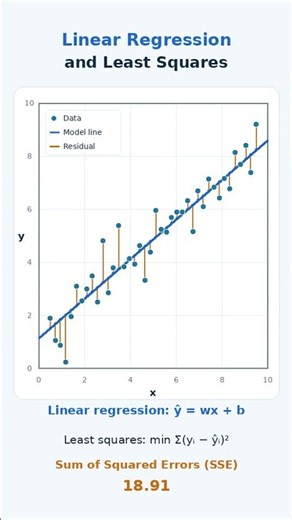 How Linear Regression Finds the Best-Fit Line 📈