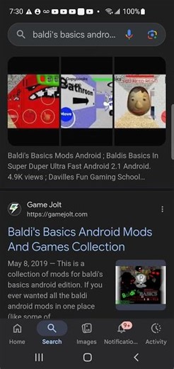 How to get Baldi's Basics android mods