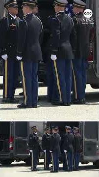 President Trump attends dignified transfer at Dover Air Force Base