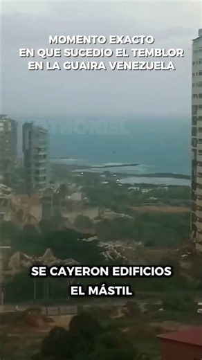 Mi celular me alertó del sismo en venezuela... Segundos después todo colapsó