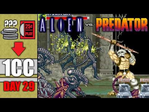 Can I Beat ALIEN vs PREDATOR on 1 Quarter?! A 1CC Journey (Day 29)