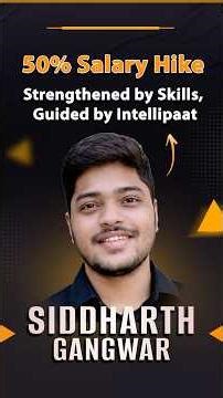 How Siddharth Got 50% Salary Growth After Upskilling with Intellipaat #shorts