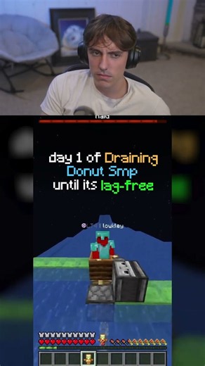 Day 1 of draining the Donut SMP… until it’s lag-free 💀😭