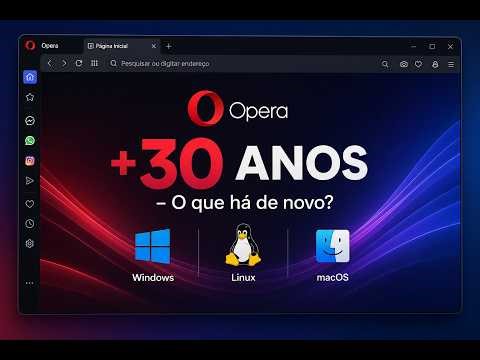 LIEGGIO'S TECH: MAIS DE 30 ANOS DE OPERA BROWSER - NA NOVA VERSÃO, O QUE HÁ DE NOVO?