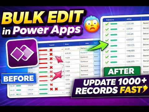 Power Apps Bulk Edit Tutorial 🔥 | Editable Gallery + Patch Multiple Records (Step-by-Step)