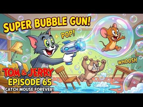 Tom & Jerry and Friends | Super Bubble Gun – Catch Mouse Forever | Funny Cartoon for Kids | Ep65