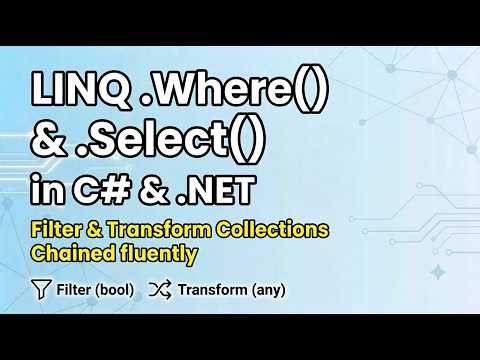Mastering LINQ in C#: Filtering & Transforming Collections