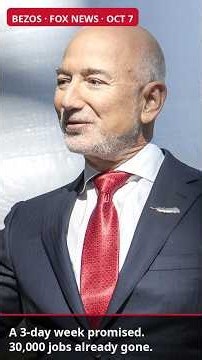 Why Does Bezos Promise a 3-Day Week After Amazon Cut 30,000 Jobs? #Shorts