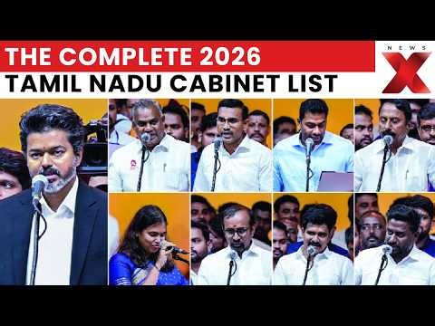 Tamil Nadu Cabinet 2026: Chief Minister C. Joseph Vijay Allocates Key Portfolios |FULL LIST REVEALED