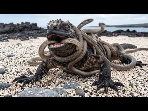 Iguana Pulled Off an Insane Escape From a Pack of Snakes