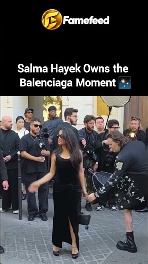 Salma Hayek understood the assignment. 🔥Serving effortless elegance at Balenciaga.