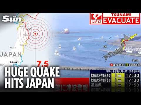 Evacuation Ordered In Japan after 7.5-Magnitude Earthquake As Fears Of 10ft Tsunami Stir