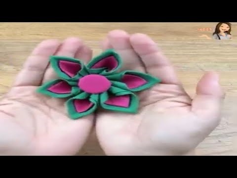 Making Easy and Beautiful Flower with Left over Fabric