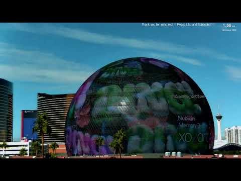 Las Vegas Sphere of Stunning Real-Time View 📍 Live 24/7
