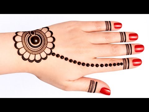 Easy Beautiful Back hand Mehndi design | Simple Mehandi design | Stylish Mehndi design | Holi Mehndi