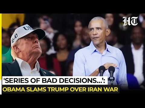 On Cam: Obama Slams Trump, Blames His 'Unnecessary Iran War' For Rising Costs In Fiery Ohio Speech