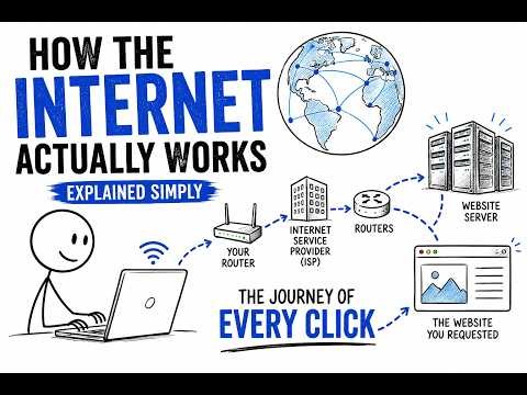 🥇 How the Internet Actually Works (Explained Simply)