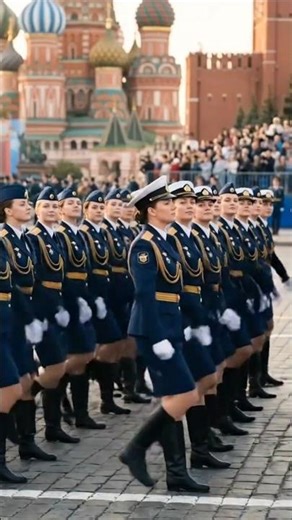 Sharp & Stunning! Russian Female Soldiers Go Viral in Parade.