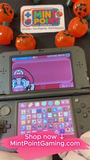 Modded DUAL IPS New Nintendo 3DS XL Smash Bros Full 128GB | MintPoint Gaming