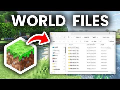 How To Find Your Minecraft World Files - Guide