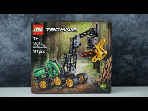LEGO Technic 42218 John Deere 1470H Wheeled Harvester - LEGO Speed Build Review