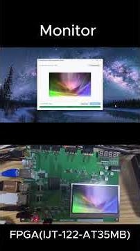 FPGA HDMI Pass Through & Real time TFT LCD Shorts #fpga #windows #xilinx #UART #Xilinx