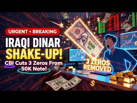 IRAQI DINAR SHAKE-UP: CBI Cuts 3 Zeros From 50K Note 💥💰 IQD Update