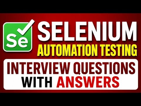 LATEST Selenium Automation Testing REAL Interview Q&A🔥 NEVER SKIP #testing #sdet #qa #selenium #job