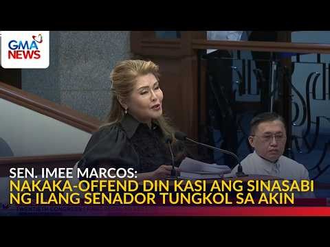 Sen. Imee withdraws video presentation; Sen. Zubiri, minority withdraw motion to strike | GMA News