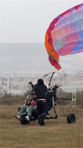 Fayee Khan on Instagram: "Smooth Paramotor Take-Off"