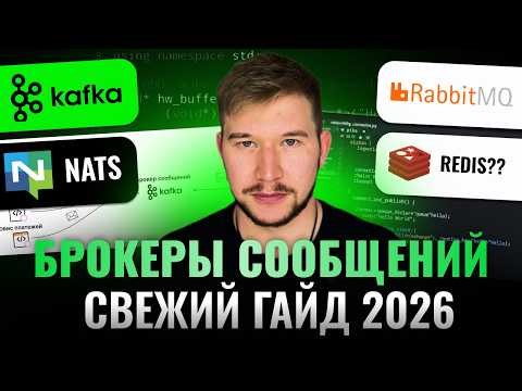 БРОКЕРЫ СООБЩЕНИЙ 2026: Kafka и RabbitMQ, Nats и Redis