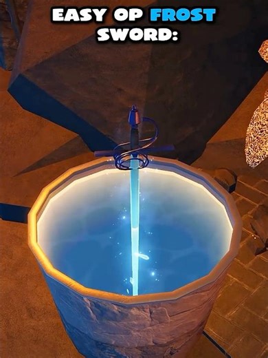 Easy Overpowered Frost Sword Recipe in The Forge #roblox #theforge