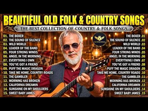 Beautiful Old Folk & Country Songs 🍁 Classic Folk & Country Music 70's 80's 90's Playlist