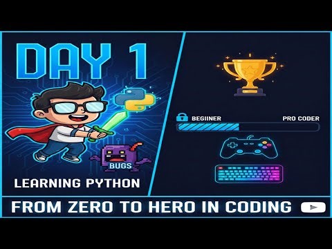 Coding Looks Hard? Let’s Learn Python LIVE | Day 1 🐍