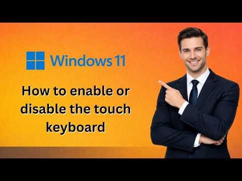 How to enable or disable the touch keyboard Onscreen keyboard windows 11 (Latest Update)